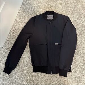 Figs Black Bomber Jacket